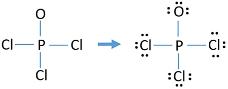 mark lone pairs on POCl3